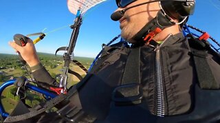 GoPro MAX 360 footage: VR 360 video Paramotor failed launch and then a successful launch