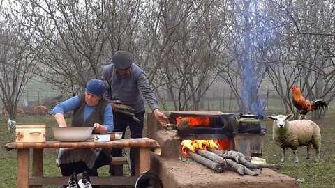 Making a Traditional Lezgi Bread Oven, Baking Bread, Outdoor Cooking
