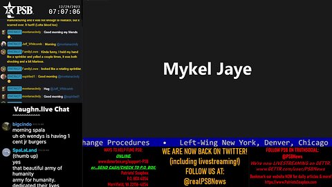 2023-12-29 07:00 EST - Patriots Soapbox AM: with MykelJaye, SkyeBreeze