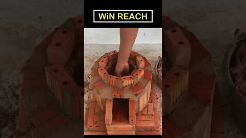 Simple But Useful Ideas To Make Brick Stove | Creative Idea by WiN REACH #Shorts