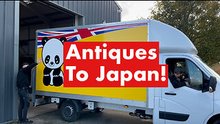 What do JAPANESE DEALERS buy at Hemswell Antiques Centre? Van loading up for Japan