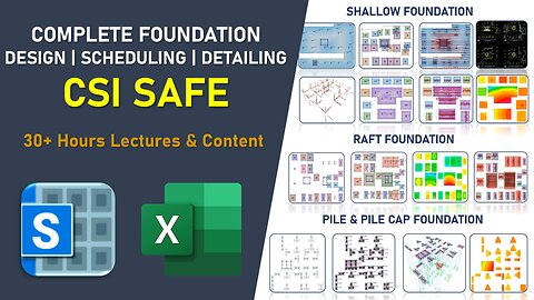 Complete Course of Foundation Design using CSI SAFE | Scratch to Expert | Civil Engineering