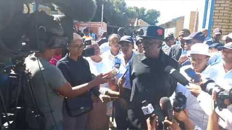 Watch: Minister of Police, General Bheki Cele Visits The Sophiatown Police Station