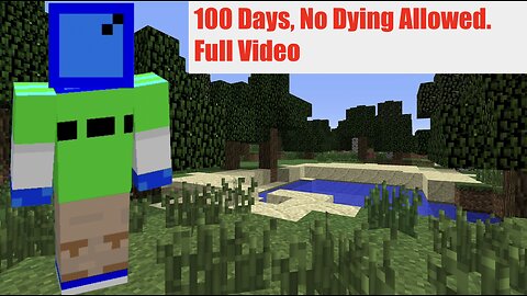 I Tried To Survive 100 Days In Minecraft Without Dying Once...