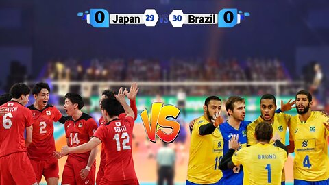 VOLLEYBALL JAPAN VS BRAZIL || VNL CHAMPIONS TOKYO 2022