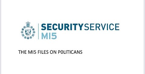 Mi5 Officer David Shayler reveals SIS intelligence Files on Politicians