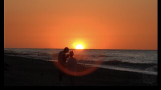 Sunset video of Trimingham beach