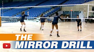 Inside Volleyball Practice - The Mirror Drill for Blockers - Coach Ashlie Hain