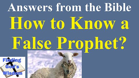 How to Know a False Prophet?