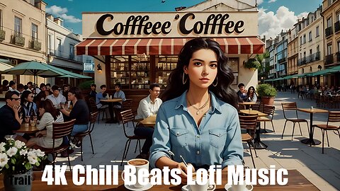 Chill Beats Music - Lofi Vac City | (AI) Audio Reactive Cinematic | Coffee