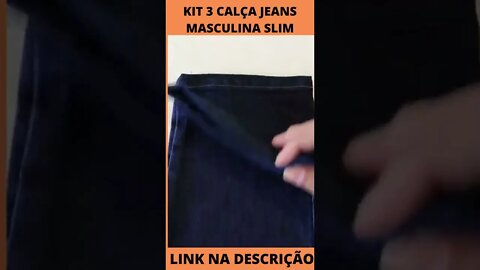 KIT 3 Calça Jeans Masculina Slim Original Elastano Direto Fabrica Roupas Masculina Atacado