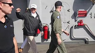President Donald Trump visits Sailors and Marines aboard USS Kearsarge (LHD 3)