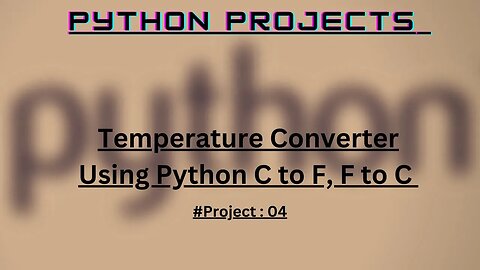 Python Program for Temperature conversion C to F and F to C
