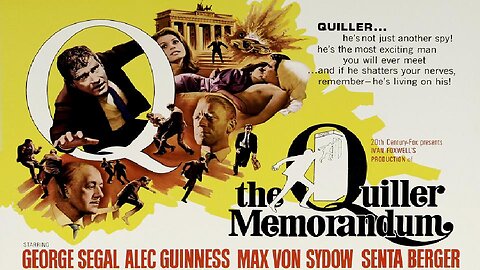 THE QUILLER MEMORANDUM 1966 British Agent Investigates a West Berlin Killing FULL MOVIE HD & W/S