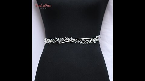 ANNUAL SALE! Clear Crystal Bridal Belts