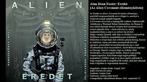Alan Dean Foster: Eredet (Alien Covenant 0.). Szukits Kiadó, Szeged, 2017