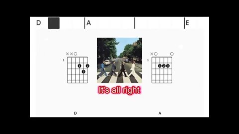 The Beatles - Here Comes The Sun - (Chords & Lyrics like a Karaoke)