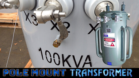 100 KVA Pole Mount Distribution Transformer - 7200/12470Y Grounded Wye Primary