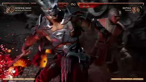 Mortal Kombat 1 2023 General Shao & Tremor Kameo Fatal Blow