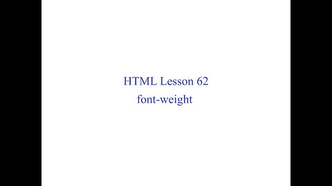 HTML Lesson 62