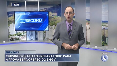 Enem 2023: Cursinho gratuito preparatório para a prova será oferecido em GV.