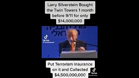 Larry Silverstein, who OWNED the World Trade Center just happened to MISS the attacks on 9/11…