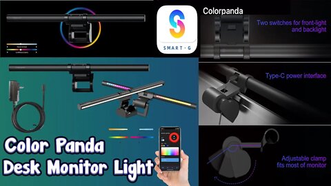 ColorPanda Monitor Light Bar Google Assistant Control Capable! Voice Control ENABLED! Alexa & Google