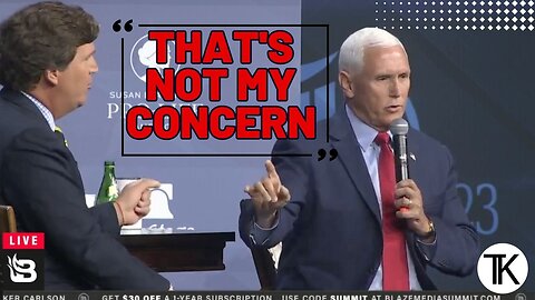 Tucker Carlson Questions Mike Pence at the Turning Point USA Student Action Summit