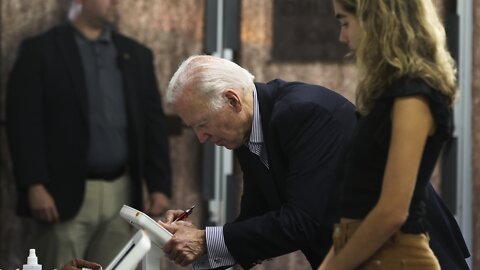 Biden Votes Early In Delaware For November Midterms