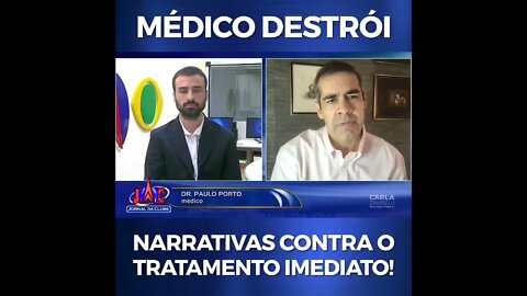 Dr Paulo Porto de Melo DESTRUINDO narrativas contra o tratamento precoce!