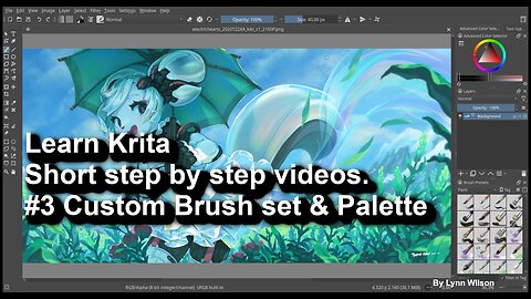 Learn Krita #3 Custom Brush Sets & Palletes