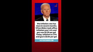 FACT CHECK: The inflation rate is higher than when Joe Biden took office