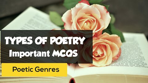 Types of Poetry || Forms of Poetry || Genres of Poetry || Literature Quiz