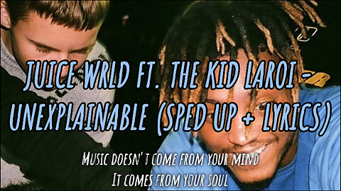 Juice WRLD Ft The Kid Laroi - Unexplainable (Sped up + Lyrics) [Unreleased]