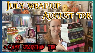 July WRAP-UP & August TBR (19 books) + Camp Spoopathon TBR & guest sprint + Point Horror Book Club