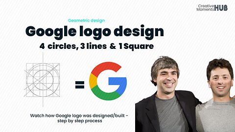 Must Watch - How Google Logo Was Designed Using Geometry - 4 circles, 3 Lines(strokes) and 1 Square