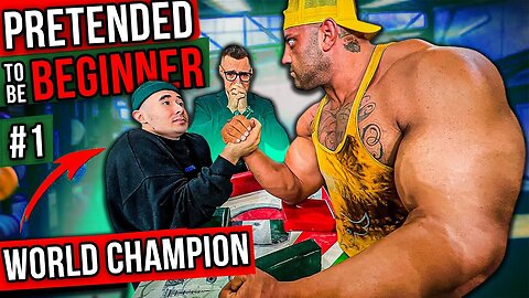 WORLD CHAMPION Pretended to be a BEGINNER in the gym Prank | Aesthetics in Public