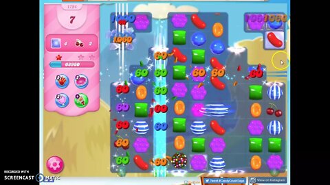 Candy Crush Level 1794 Audio Talkthrough, 1 Star 0 Boosters