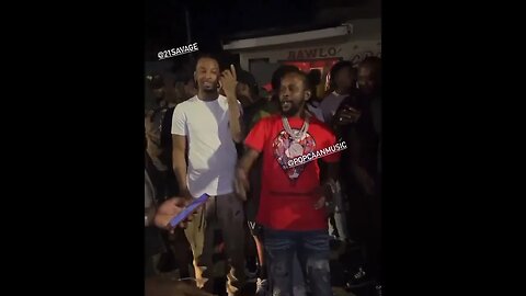 21 Savage Links Up With Popcaan In Kingston Jamaica