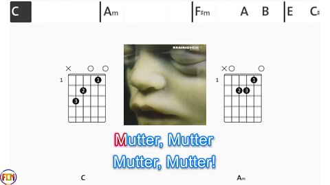 RAMSTEIN - Mutter - (Chords & Lyrics like a Karaoke)