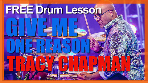 ★ Give Me One Reason (Tracy Chapman) ★ FREE Video Drum Lesson | How To Play SONG (Steve Ferrone)