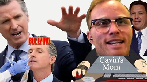 Gavin Newsom CALLS DESANTIS a Bully then GOES OFF