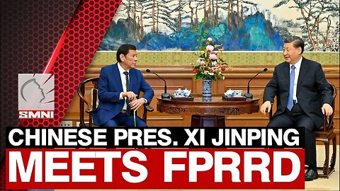 Chinese Pres. Xi Jinping meets former Philippine President Rodrigo Roa Duterte