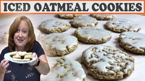 ICED OATMEAL COOKIES RECIPE | Bake With Me Oatmeal Cookies