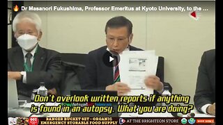 Dr. Masanori Fukushima as he warns against the COVID-19 vaccine