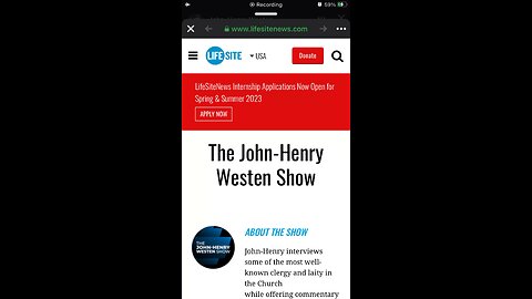 Lifesitenews : 23/01/2023 John Henry Westen