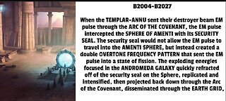 When the TEMPLAR-ANNU sent their destroyer beam EM pulse through the ARC OF THE COVENANT, the EM pul