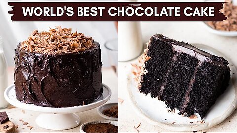 EGGLESS DEVILS FOOD CAKE + FROSTING | BEST EVER LAYERED CHOCOLATE CAKE| RICH CHOCO FROSTING