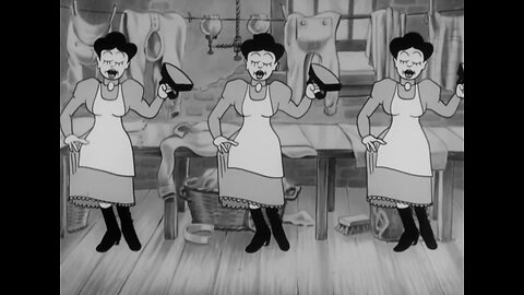 Merrie Melodies "The Girl at the Ironing Board" (1934)