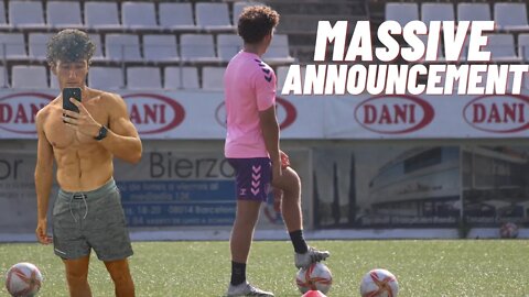 A Massive Announcement!! Day In The Life Of A Footballer